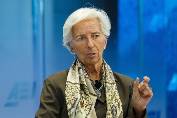 (190702) -- BRUSSELS, July 2, 2019 (Xinhua) -- File photo taken on June 5, 2019 shows Managing Director of the International Monetary Fund (IMF) Christine Lagarde speaking during a conversation at the ...