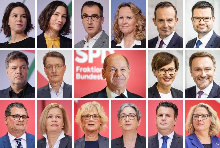 Das Kabinett des 20. Bundestags.