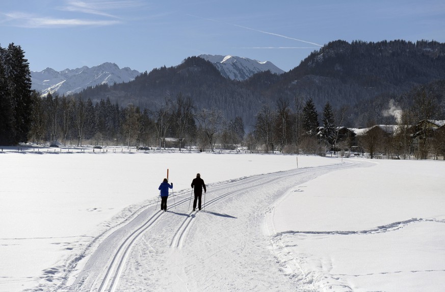 Im Allgäu war es bereits am Wochenende wieder winterlich weiß.