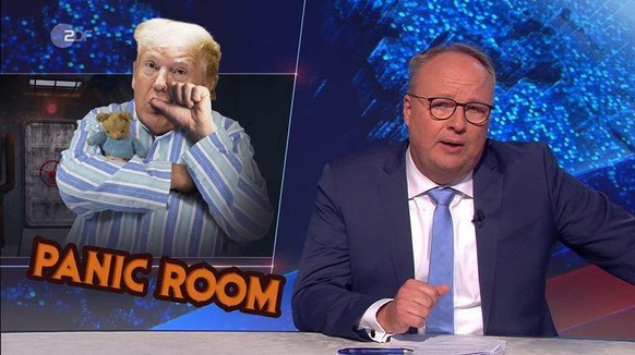 Trump im Schlafanzug und mit Teddy im Bunker? So sieht es die "Heute-Show".