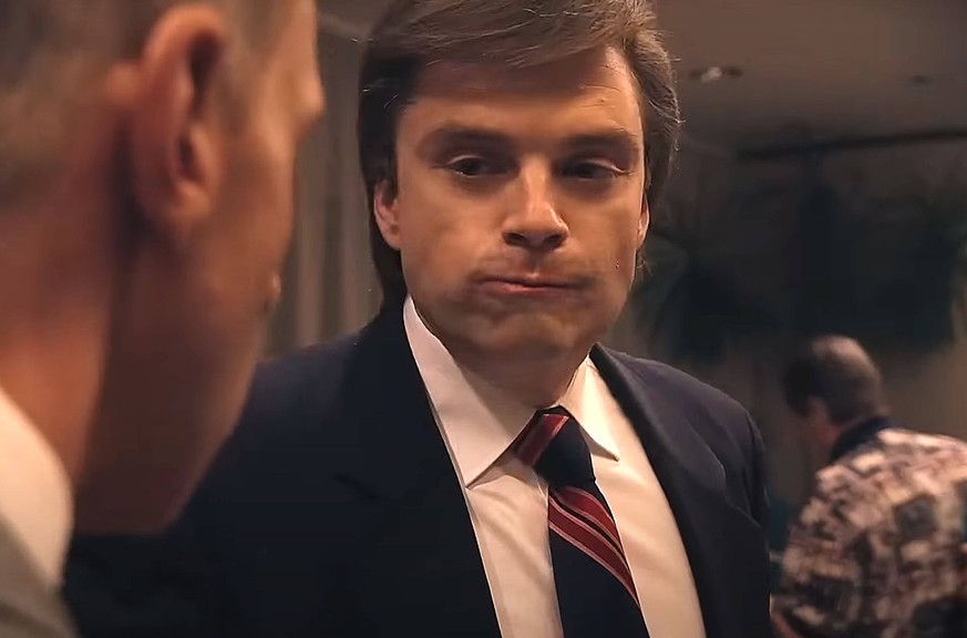 The Apprentice THE APPRENTICE - FILM STILLS. 2024 . Sebastian Stan as Donald Trump in The Apprentice - cStudioCanal - a 2024 biographical drama film examining Donald Trump s career as a real estate bu ...