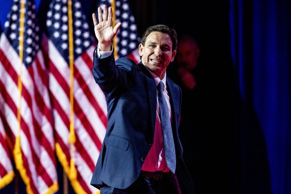 June 23, 2023, Washington, District of Columbia, USA: Florida Governor RON DESANTIS R speaking at the Faith &amp; Freedom Coalition s Road to Majority Policy Conference in Washington, DC. Washington U ...