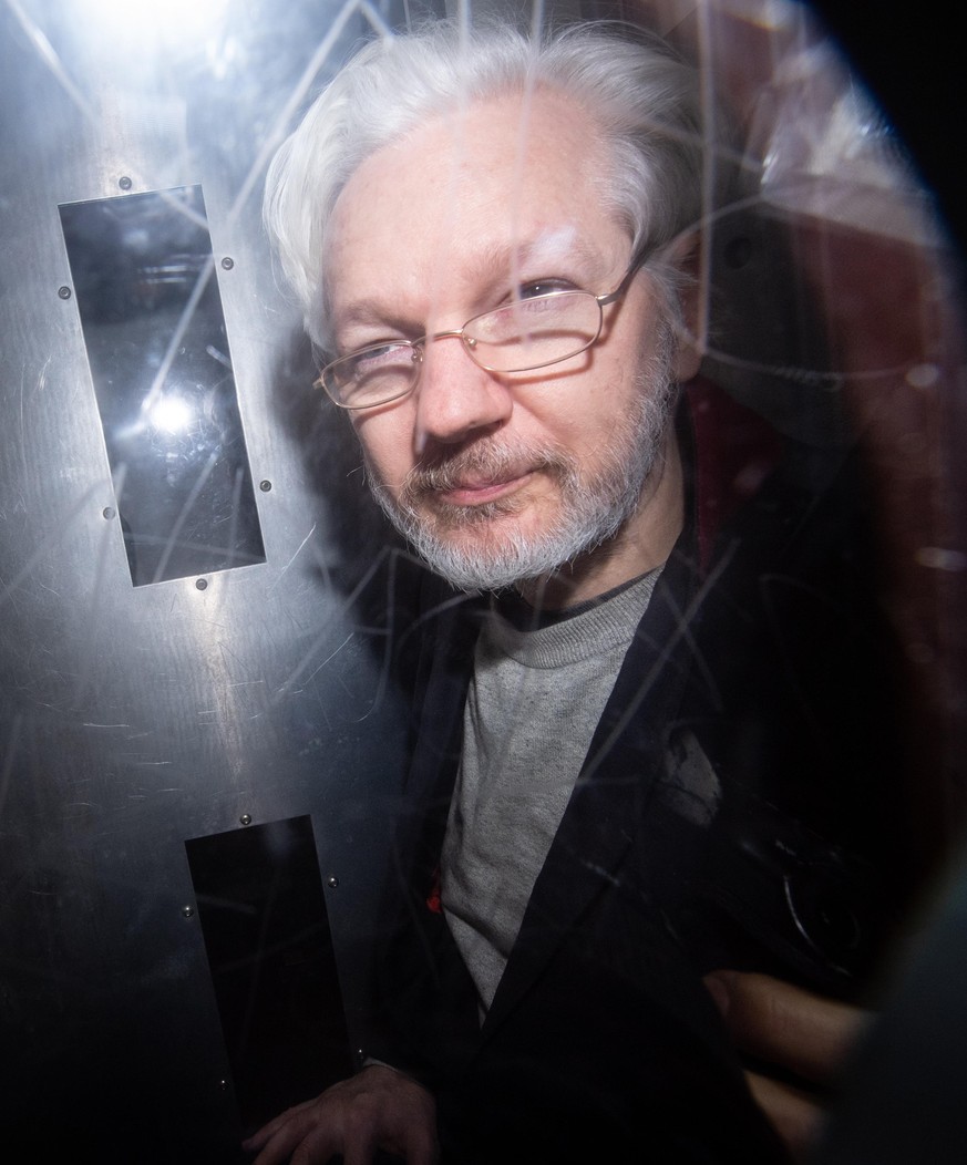 Julian Assange extradition. File photo dated 13/01/20 of Julian Assange leaving Westminster Magistrates Court, London. Vigils are to be held this weekend to mark the second anniversary of the WikiLeak ...