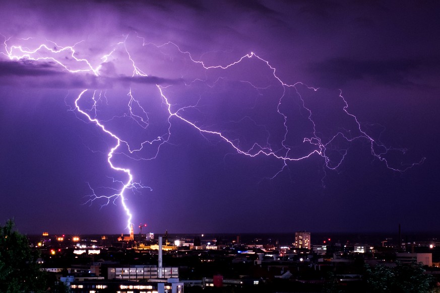 Ein schweres Unwetter in München.