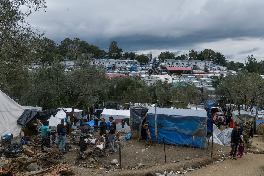 Das Camp in Moria vor wenigen Tagen.