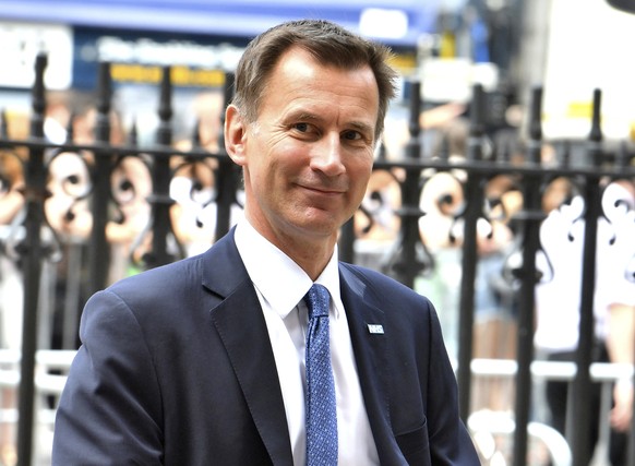 Britain's Health Secretary Jeremy Hunt attends a service to celebrate the 70th anniversary of the National Health Service (NHS) at Westminster Abbey in London, Thursday July 5, 2018. Britain marks the ...
