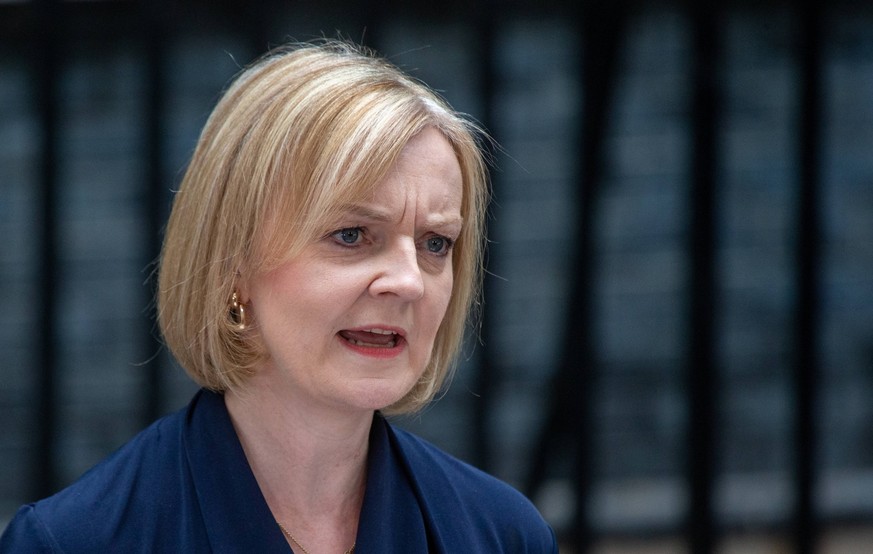 September 6, 2022, London, England, United Kingdom: LIZ TRUSS speaks outside 10 Downing Street as the new Prime Minister of the UK after being appointed by Queen Elizabeth II London United Kingdom - Z ...