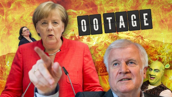 Der watson-Countdown zur Unionskrise. Horst Seehofer, Angela Merkel.