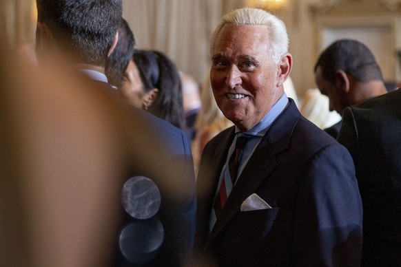 Roger Stone appears before former President Donald Trump arrives to announce he is running for president for the third time at Mar-a-Lago in Palm Beach, Fla., Tuesday, Nov. 15, 2022. (AP Photo/Andrew  ...