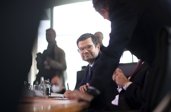 Marco Buschmann, cabinet meeting DEU, Deutschland, Germany, Berlin, 08.06.2022 Marco Buschmann, Bundesjustizminister, vor der Kabinettssitzung im Berliner Kanzleramt Bundeskanzleramt in Berlin. en: Ma ...