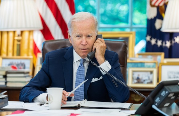 US-Präsident Joe Biden telefonierte Ende Juli mit dem chinesischen Präsidenten Xi Jinping, unter anderem sollen sie über Taiwan gesprochen haben.