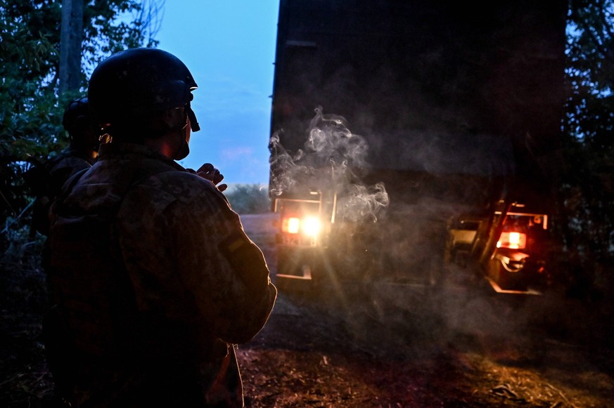 Ukrainian artillerymen fire multiple rocket launcher in Donetsk region Artillerymen of the 110th Marko Bezruchko Separate Mechanized Brigade are serving in the Pokrovsk direction in Donetsk region, ea ...