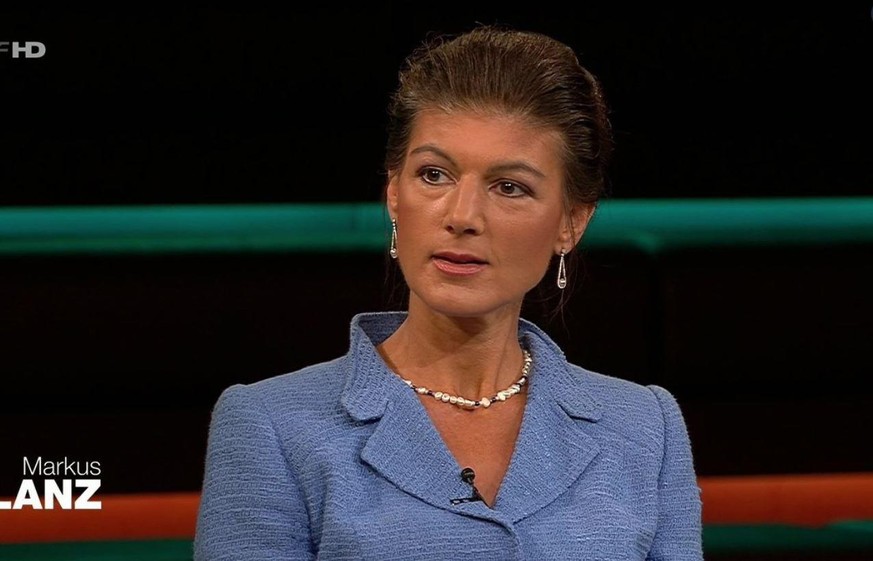 Sahra Wagenknecht am Donnerstagabend im "Markus Lanz"-Studio