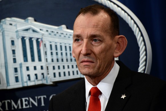 U.S. Secret Service Director Randolph Alles participates in a news conference about &quot;significant law enforcement actions related to elder fraud&quot; in Washington, U.S. March 7, 2019. REUTERS/Er ...