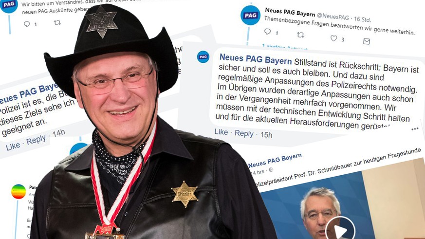 Der bayerische Innenminister Joachim Herrmann – hier als Sheriff verkleidet bei der Fränkischen Fastnacht.