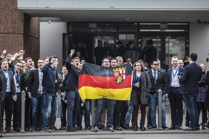 Junge Deutsche beim Bundeskongress der Jungen Alternativen.