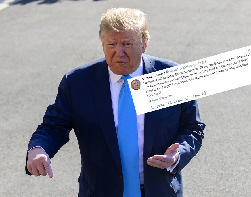 United States President Donald J. Trump makes remarks and answers questions from the media as he departs the South Lawn of the White House in Washington, DC for a day of activities in San Antonio, Tex ...