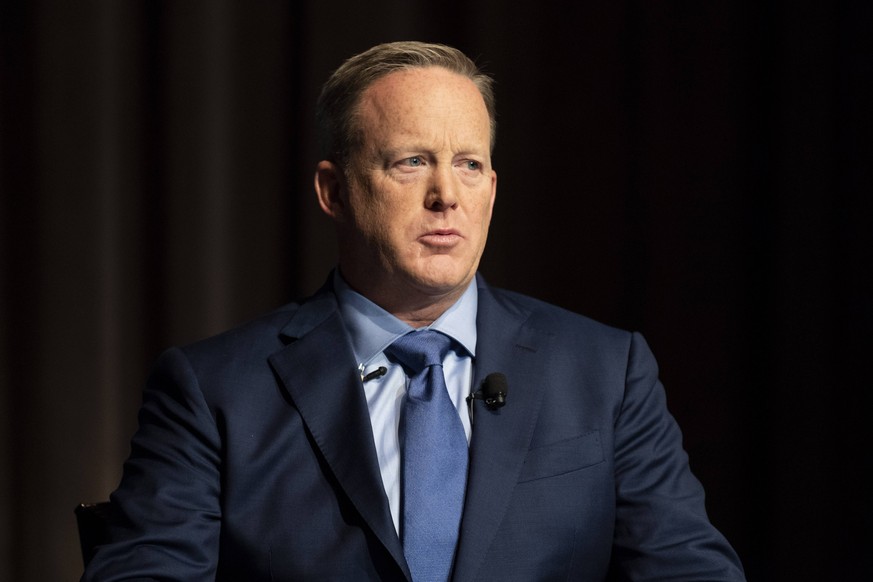 July 26, 2018 - Washington, DC, U.S - Former White House Press Secretary SEAN SPICER speaking at the Turning Point High School Leadership Summit in Washington, DC on July 26, 2018 Washington U.S. PUBL ...