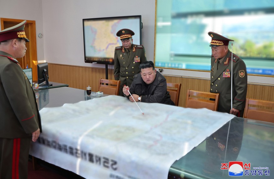 18.10.2024, Nordkorea, Pyongsan County: Dieses von der staatlichen nordkoreanischen Nachrichtenagentur Korean Central News Agency (KCNA) zur Verf