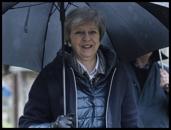 . 09/12/2018. Maidenhead , United Kingdom. Prime Minister Theresa May leaving a church service near her Maidenhead constituency. PUBLICATIONxINxGERxSUIxAUTxHUNxONLY xStephenxLockx/xi-Imagesx IIM-18991 ...