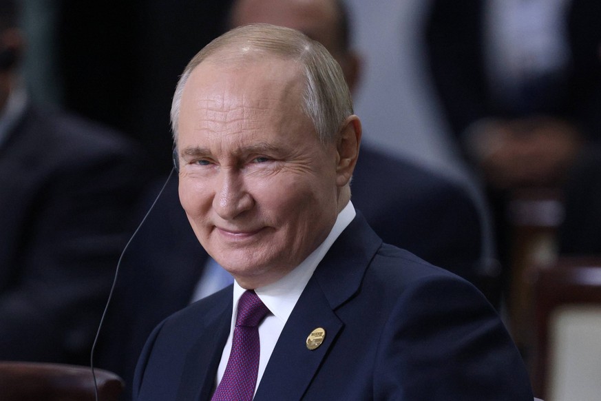 RECORD DATE NOT STATED Russia: BRICS Summit 2024 in Tatarstan RUSSIA, REPUBLIC OF TATARSTAN - OCTOBER 24, 2024: Russia s President Vladimir Putin attends an outreach/BRICS Plus format plenary session  ...