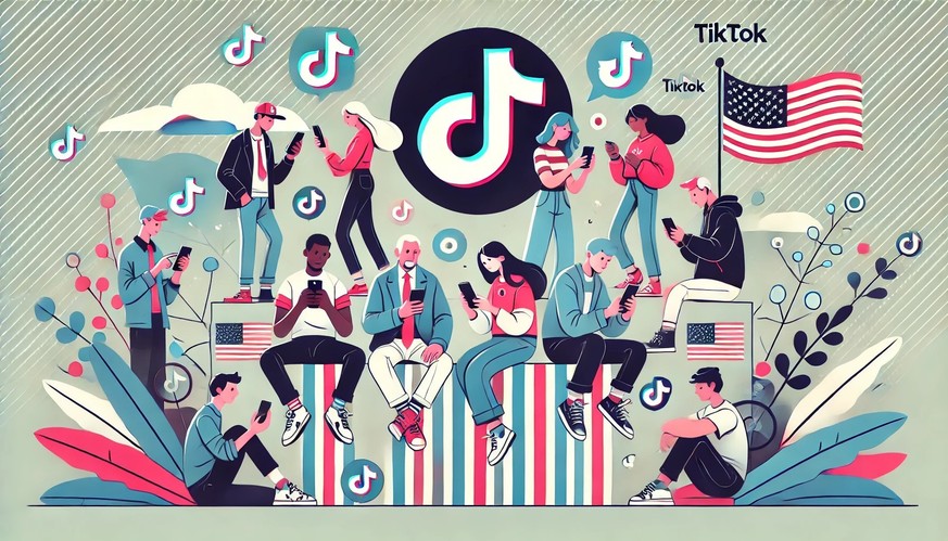 Tiktok Wahlkampf US-Wahl USA Harris Trump Smartphones