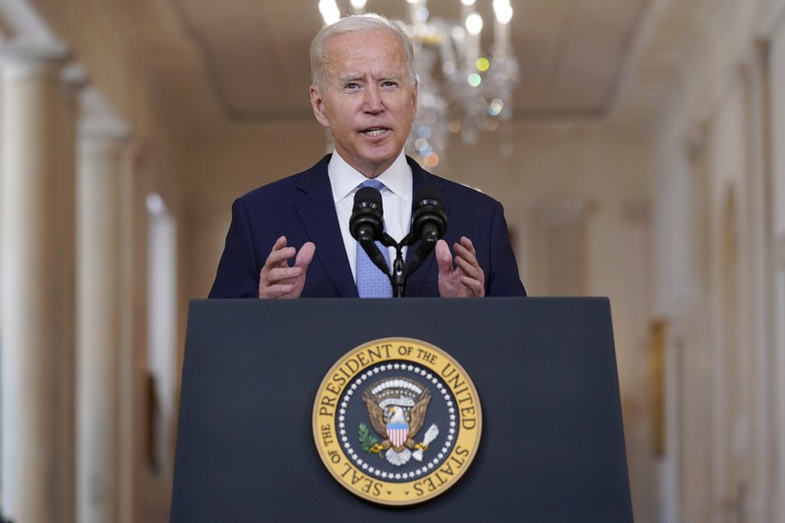 31.08.2021, USA, Washington: Joe Biden, Pr