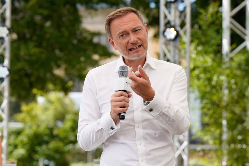 Tag der offenen Tür 2023, Bundesfinanzminister, Christian Lindner Bundesfinanzminister, Christian Lindner, Parteivorsitzender, FDP, Bundesfinanzministeriums BMF, 20.8.2023 Berlin Berlin GER *** Open D ...