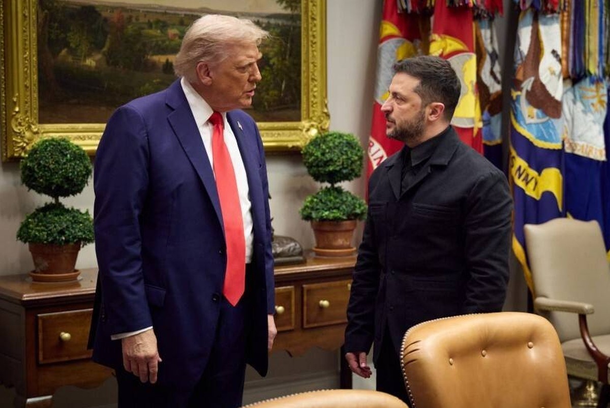 Ukrainian President Volodymyr Zelenskyy meets with US President Donald Trump in DC WASHINGTON D.C., UNITED STATES - AUGUST 19: ----EDITORIAL USE ONLY - MANDATORY CREDIT - UKRAINIAN PRESIDENCY / HANDOU ...