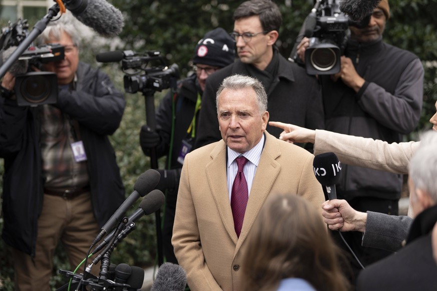 March 6, 2025, Washington, District Of Columbia, USA: United States Special Envoy to the Middle East Steven Witkoff speaks to the media at the White House in Washington, DC, March 6, 2025 Washington U ...