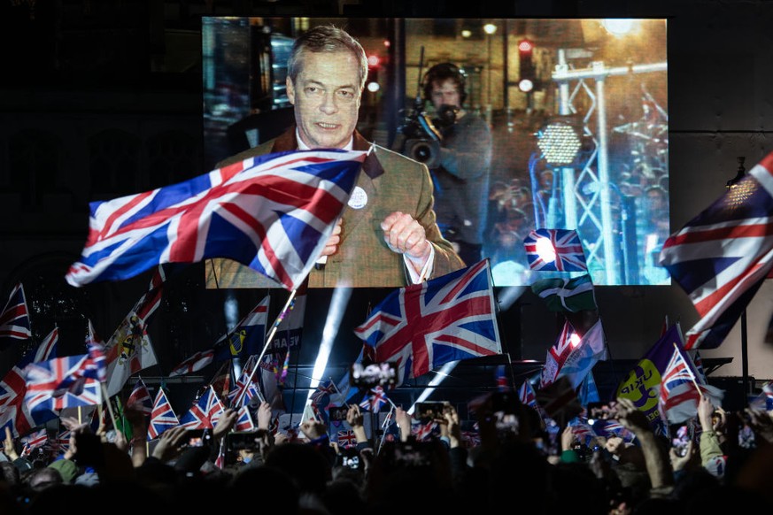 Der selbsternannte "Mr. Brexit" Nigel Farage am Freitag in London.