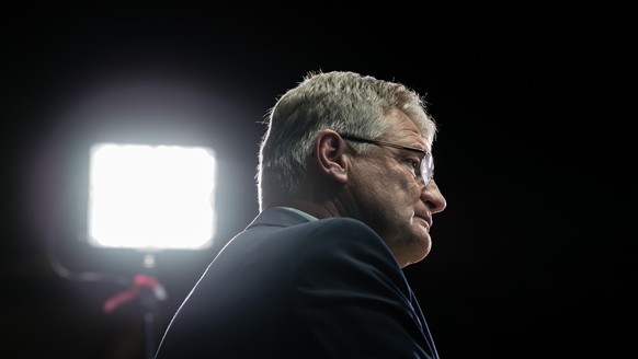 BRAUNSCHWEIG, GERMANY - NOVEMBER 30: Joerg Meuthen, the new co-leader of the right-wing Alternative for Germany (AfD) political party, attends the federal congress of the right-wing Alternative for Ge ...