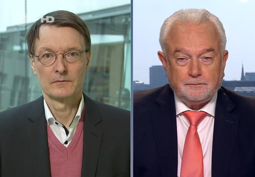 Duell im ZDF: SPD-Gesundheitspolitiker Karl Lauterbach (l.) streitet mit FDP-Vize Wolfgang Kubicki.