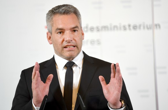 Österreichs Innenminister Nehammer.