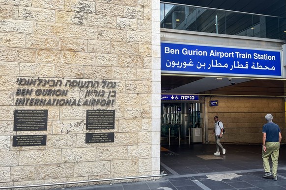 ISRAEL, TEL AVIV - OCTOBER 12, 2023: Situation at the Ben Gurion International Airport on the day of US Secretary of State Antony Blinken s arrival in a show of solidarity after the escalation of the  ...