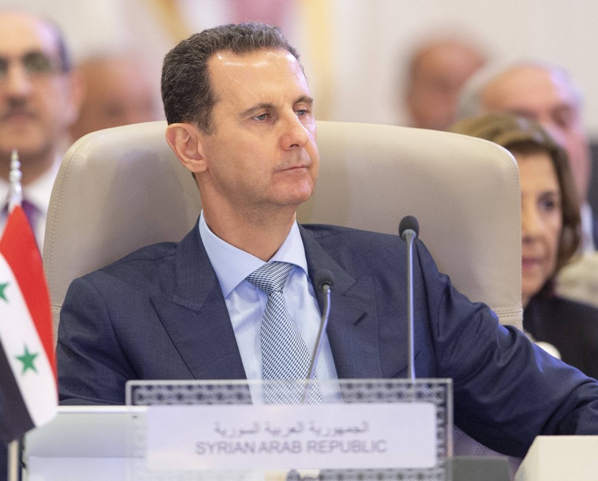 230520 -- JEDDAH, May 20, 2023 -- Syrian President Bashar al-Assad attends the 32nd Arab League Summit in Jeddah, Saudi Arabia, May 19, 2023. Saudi Press Agency/Handout via Xinhua Xinhua Headlines: Sy ...