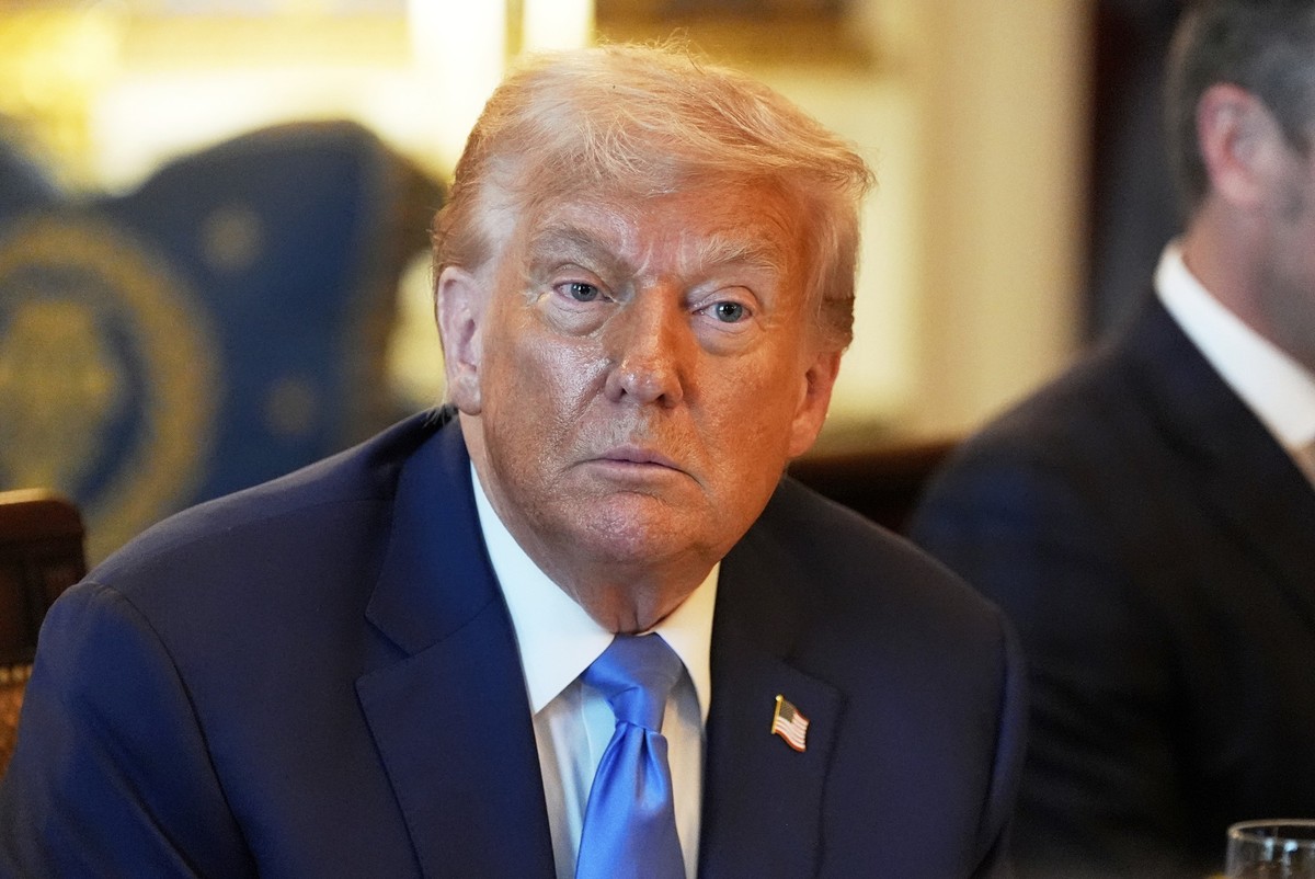 President Donald Trump listens during a meeting with Israel&#039;s Prime Minister Benjamin Netanyahu in the Blue Room of the White House, Monday, July 7, 2025, in Washington. (AP Photo/Alex Brandon)