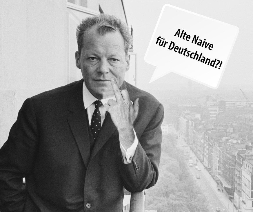 Willy Brandt (1913 - 1992), mayor of West Berlin, during a visit to London, 24th April 1965. (Photo by Terry Fincher/Express/Hulton Archive/Getty Images)