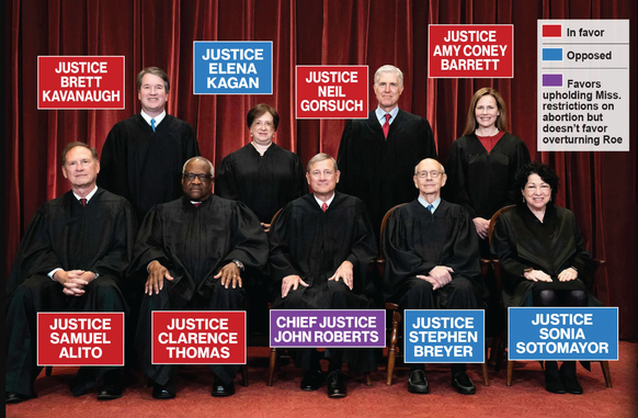 Das sind die Entscheidungen der Richter:innen des Supreme Courts zum Abtreibungsverbot 2022.
