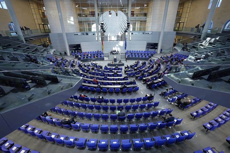 210. Bundestagssitzung und Debatte in Berlin Symbolbild Plenarsaal einer Sitzung des Deutschen Bundestag in Berlin Berlin Berlin Deutschland *** 210 Bundestag session and debate in Berlin symbol pictu ...