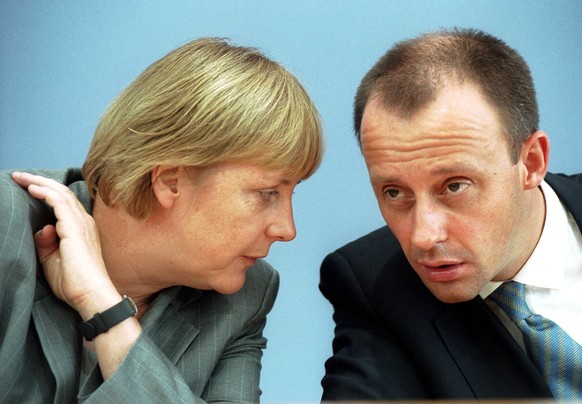 Angela Merkel unf Friedrich Merz 21.6.2002 CDU Berlin Berlin Berlin Deutschland Germany *** Angela Merkel and Friedrich Merz 21 6 2002 CDU Berlin Berlin Berlin Germany Germany Copyright: xKarl-BerndxK ...