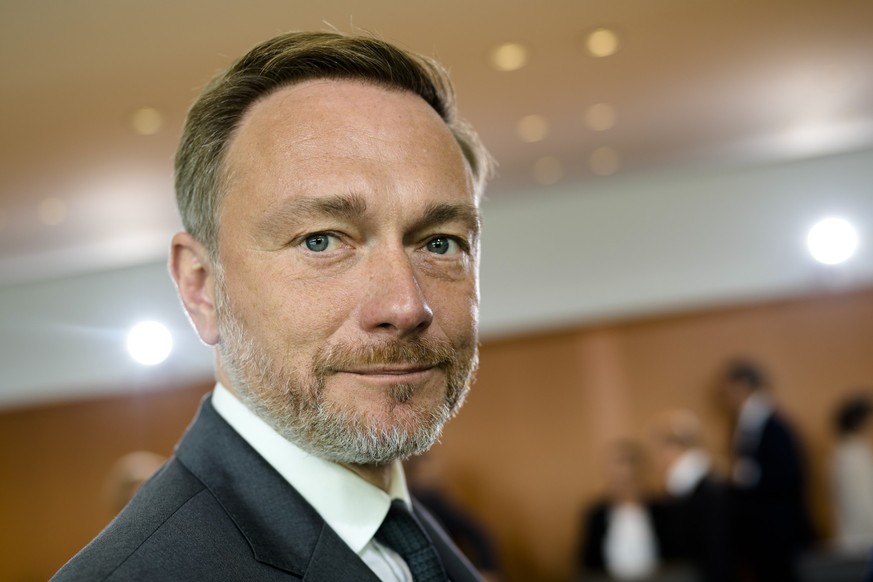 German Finance Minister Christian Lindner arrives for the weekly cabinet meeting of the German government at the chancellery in Berlin, Germany, Wednesday, Oct. 5, 2022. (AP Photo/Markus Schreiber)