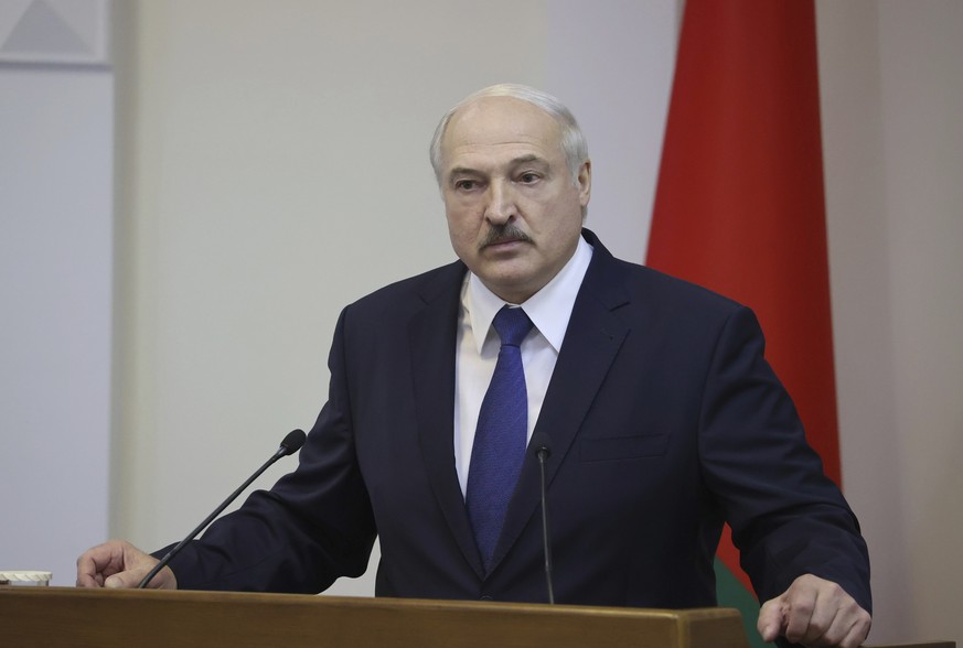 10.09.2020, Belarus, Minsk: Alexander Lukaschenko, Pr