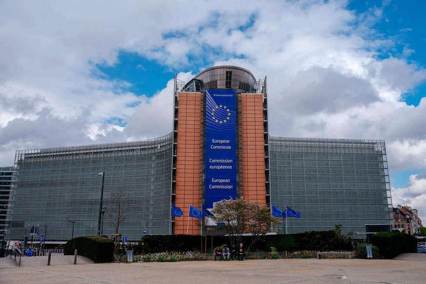 (190407) -- BRUSSELS, April 7, 2019 (Xinhua) -- Photo taken on April 3, 2019 shows the Berlaymont Building, the European Commission headquarters, in Brussels, Belgium. Brussels is the capital and the  ...