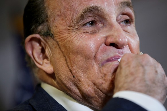Rudy Giuliani während seiner Rede im Hauptquartier der Republikaner am 19. November.