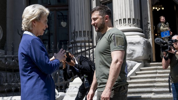 Mitte Juni empfing Ukraines Präsiddent Wolodymyr Selenskyj die EU-Kommissionspräsidentin Ursula von der Leyen.