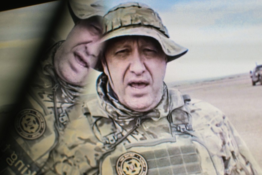 August 27, 2023, Cours la Ville, Auvergne Rhone Alpes, France: Yevgeny Prigozhin, leader Russian mercenary group Wagner, seen for the last time in a video published on a Telegram Wagner-related channe ...