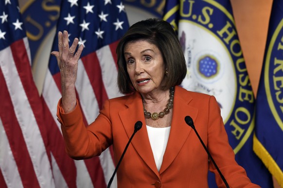 House Speaker Nancy Pelosi of Calif., speaks during a news conference on Capitol Hill in Washington, Thursday, Oct. 31, 2019. (AP Photo/Susan Walsh)