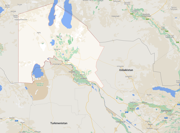 Karakalpakstan ist eine autonome Republik im Westen Usbekistans am Aralsee. Es nimmt eine große Fläche des Landes ein. 