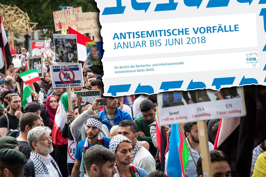 Die Recherche- und Informationsstelle Antisemitismus dokumentiert Fälle von Antisemitismus – auch auf Anti-Israel-Demos wie dem Al-Quds-Tag in Berlin. Das Foto stammt aus dem Jahr 2015.